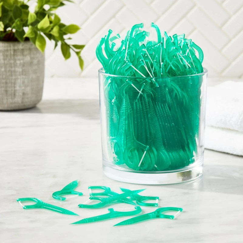 BURST Equate Mint Dental Floss Picks Mouthwash Burst Mint Soft