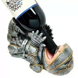 Gifts & Decors Royal Knight Suit of Armor Wine Guzzler Holder Kitchen Decor Resin Figurine