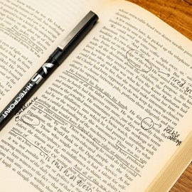 Pilot V5 Hi-Tecpoint Rollerball Pen - Fine 0.5mm Nib Tip - 0.3mm Line Width - Pack of 6 - Black, Blue, Red, Green, Violet & Pink