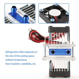 Thermoelectric Cooler, DC12V DIY Semiconductor Thermoelectric Cooler Peltier Refrigeration Water Cooler for Cooling Small Spaces, Learning Semiconductor Cooling Theory etc. (120W)