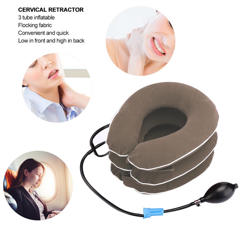 Inflatable Cervical Collar Adult Home Neck Stretching Devices Traction Support
