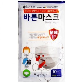 Clear Day MB Filter Mask, 10 Count - Adult White 7ea