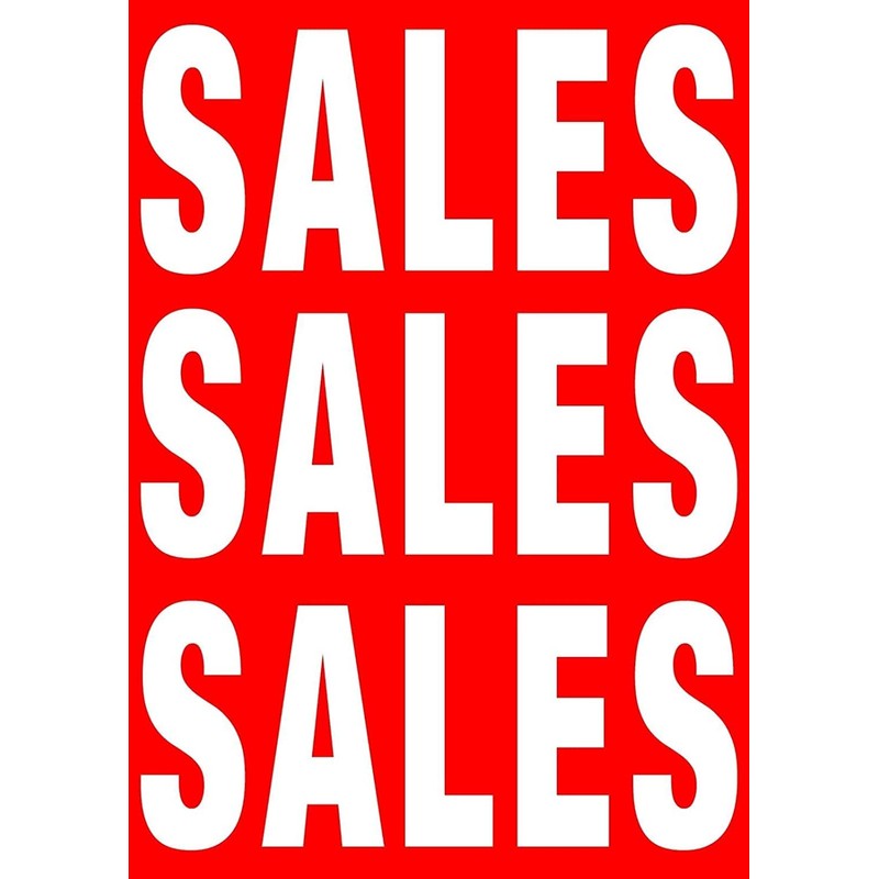 PCL Media ltd Printed Sale Posters Window Sign Sale Size