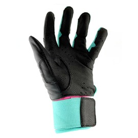 Sportz Drip Batting Gloves (Black/Pink) - Genuine Leather Gloves for Baseball & Softball Players - Unisex-Youth, Unisex-Adults (Adult Large/Extra Large)