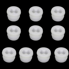 3/4" Bung Cap Fine Thread Plastic Drum Plug with Gasket for 55 Gallon Poly Drum (10Pack)