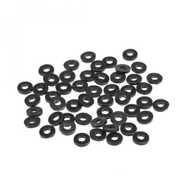 uxcell Rubber Flat Washers 7mm OD 3mm ID 1.2mm Thickness for Faucet Pipe Water Hose, Pack of 50