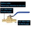 (20 Pack) Lidertik 1/2 Pex Ball Valve Shut Off Valve