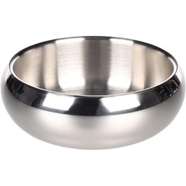 Flamingo Dog Bowl Muna 370 ml - Stainless Steel/Stainless Steel - Non-Slip - Dishwasher Safe - 12 cm x 5 cm x 13 cm