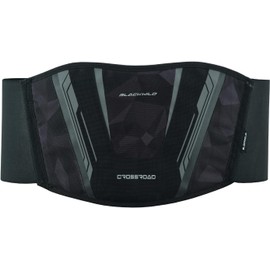 BLACKWILD Motorcycle Kidney Belt, Crossroad Kidney Belt, Motorcycle Men and Women, Black Crystal Design, Effective Stabilisation Kidney Warmer, Lumbar Support, Back Support Belt, black