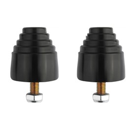 Nicear 2pcs Suspension Bump Stops Bump Stop Kit With Nuts Universal Rubber Bump Stop Reliable Automotive Accessories For Most Cars Trucks Off-Road Vehicles