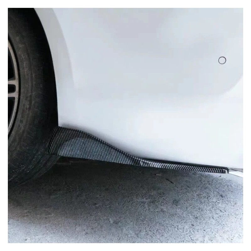 MQ Carbon Fiber Style Rear Side Splitter Side Skirt For