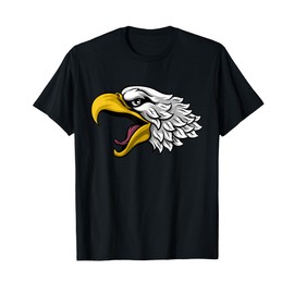 Eagle or Hawk Head Face Cartoon Character T-Shirt
