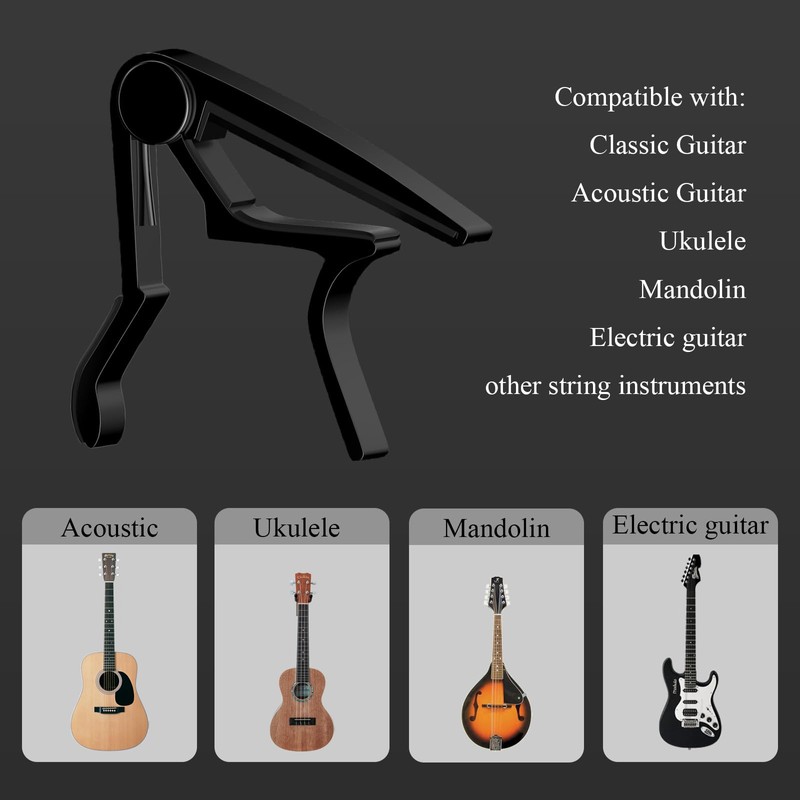 Guitar Capo, Capo for Acoustic Guitar 6 String and 12
