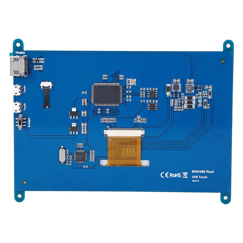 7 Inch LCD Display Back Light Control HDMI Screen 800