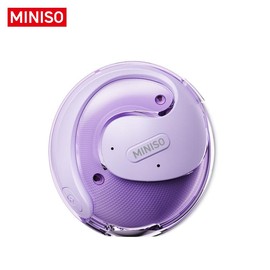 Miniso X15Pro Wireless Headphones Bluetooth 5.4 Sport Earphone HIFI Sound Quality:_Purple