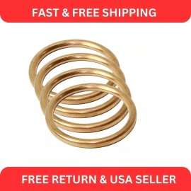 Caltric 4-Pack Exhaust Pipe Gasket for Honda CB900C CB900F 1980 1981 1982