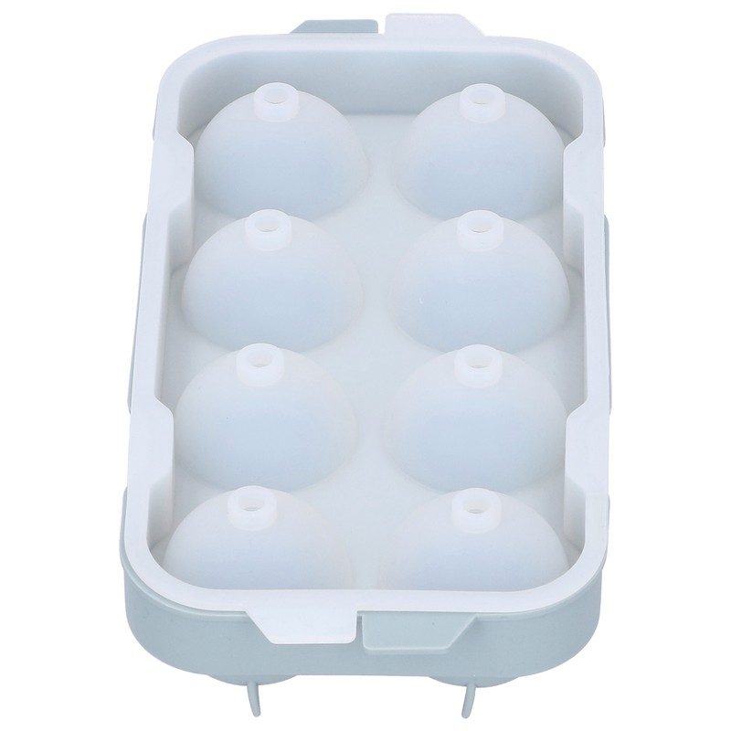 Ice Ball Maker Mold 8Hole Round Silicone Sphere Tray with
