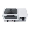 BM-1120W: 3-in-1 Breakfast Maker, Stainless Steel & White