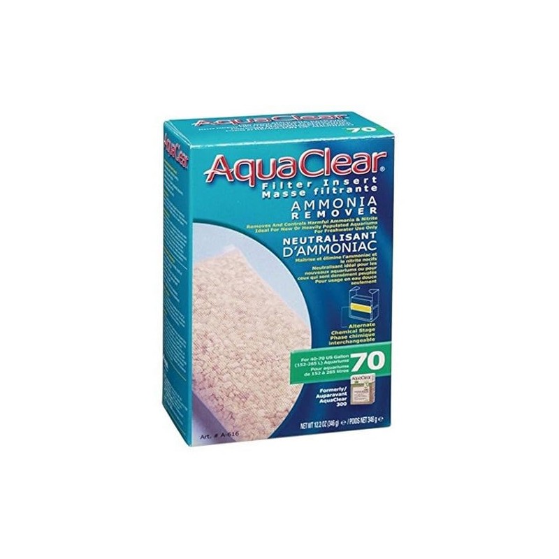 Aqua Clear AquaClear 70 Ammonia Remover Inserts, Aquarium Filter Replacement