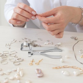 TEHAUX 1 Set Bracelet Bending Tool, DIY Bracelet Bender, Crafting Metalworking Pliers, Jewelry Making Supplies, Silver, Metal