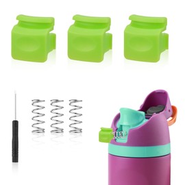 3pcs Replacement Button for Owala FreeSip 24oz 32oz, Water Bottle Lid Mouth Push Switch Top Cap Seal Stopper Replacement Parts for Owala 16/19/24/32/40oz Accessories(Fluorescent Green)