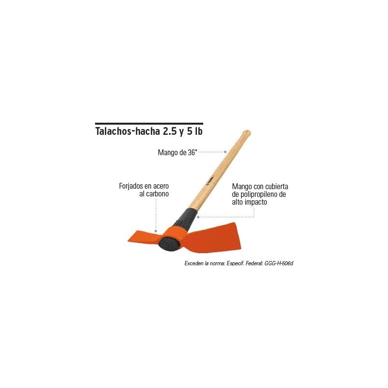 TRUPER TH-2.5M 2.5 lb Cutter-Mattock