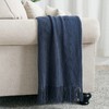 BOURINA Textured Solid Soft Sofa Throw Couch Cover Knitted Decorative