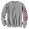 Carhartt Men's Loose Fit Midweight Crewneck Logo Sleeve Graphic Sweatshirt,