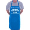 Print4U Grumpy Old Men BBQ Cooking Funny Novelty Apron Blue