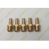 LTWFITTING Brass Barbed Fitting Coupler/Connector 3/8" Male BSPT x 3/8"(10mm)