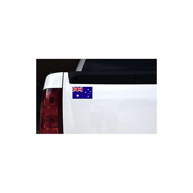 StickerTalk Australia Flag Vinyl Sticker, 5 inches by 3 inches