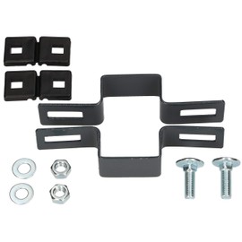 KOTARBAU® Centre Clamp Rectangular 60 x 40 mm Fence Clamp for Fence Posts Anthracite Attachment of Grid Rod Mats