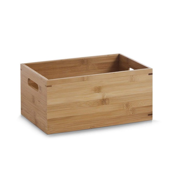 Zeller 13341 Storage Box, M, Bamboo, other, 30 x 20 x 14 cm