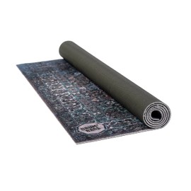 DRUMnBASE Vintage Persian Style Stage Rug, Non Slip Waterproof Rug for Stage or Studio Use to Reduce Vibrations, Blue, 6 FT X 5.25 FT