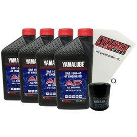 Cyclemax Standard Yamalube Oil Change Kit compatible with 1999-2013 Yamaha ROYAL STAR VENTURE