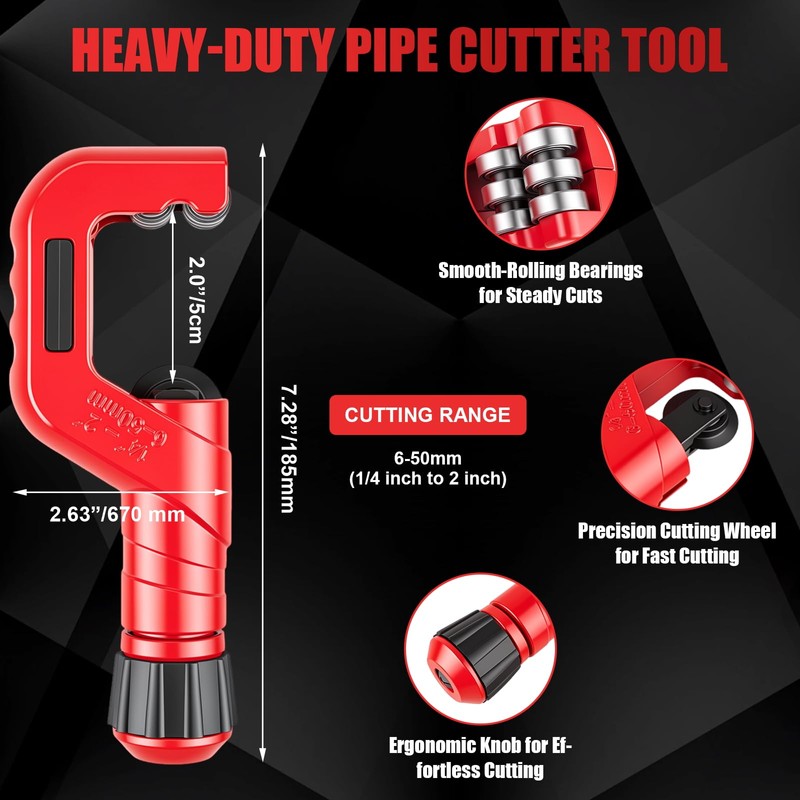 4 Piece Professional Tube Cutter Set