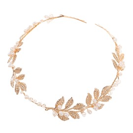 SAFIGLE Leaf Wedding Headpieces for Bride Bridal Headband Hair Vine Wedding Hair Accessories Women Girl Headpiece For Bride Bridesmaid