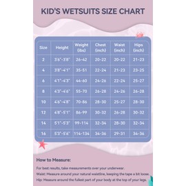 XUKER Kids Wetsuit for Boys Girls Toddlers 3mm Thermal Full Length Back Zip Wetsuit