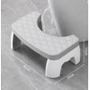 Waterproof Toilet Foot Stool, Compact Bathroom Squatting Stool with Non-Slip