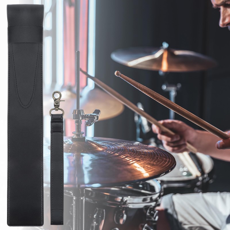 Drum Stick Bag, PU Leather Drumstick Holder Portable Drumstick Case