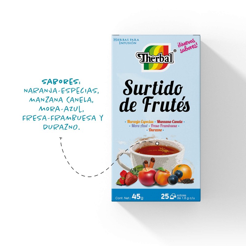 Therbal Infusión Surtido de Frutes 25 Saquitos
