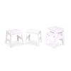 Melissa & Doug Wooden Stools - Set of 4 (White)
