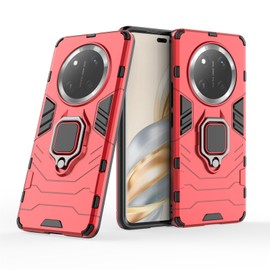 MUMOYAN Case for Honor Magic 7 Lite/X9C/X60 Pro, Hybrid 2-in-1 TPU + PC Protective Case Rugged Armor with Magnetic Car Mount Case Cover Bumper Back Cover with Stand for Honor Magic 7 Lite/X9C/X60 Pro