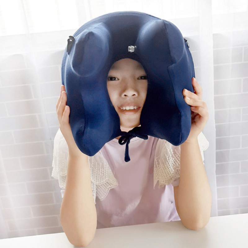 Press Type Inflatable U Shaped Pillow Portable Inflatable U Shaped