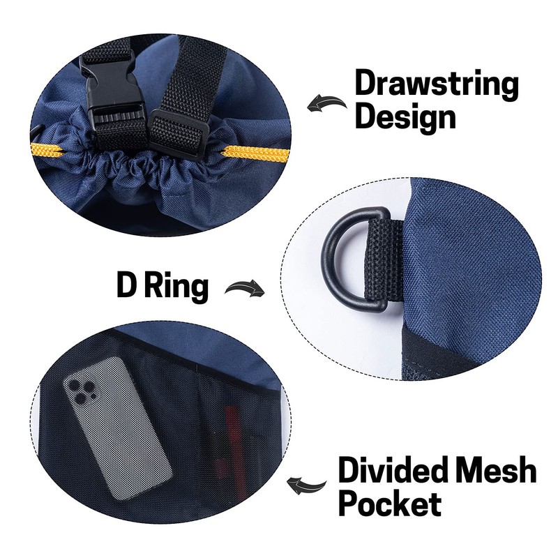 GNEGNI 2PCS Car Garbage Can, Hanging Car Trash Bag with