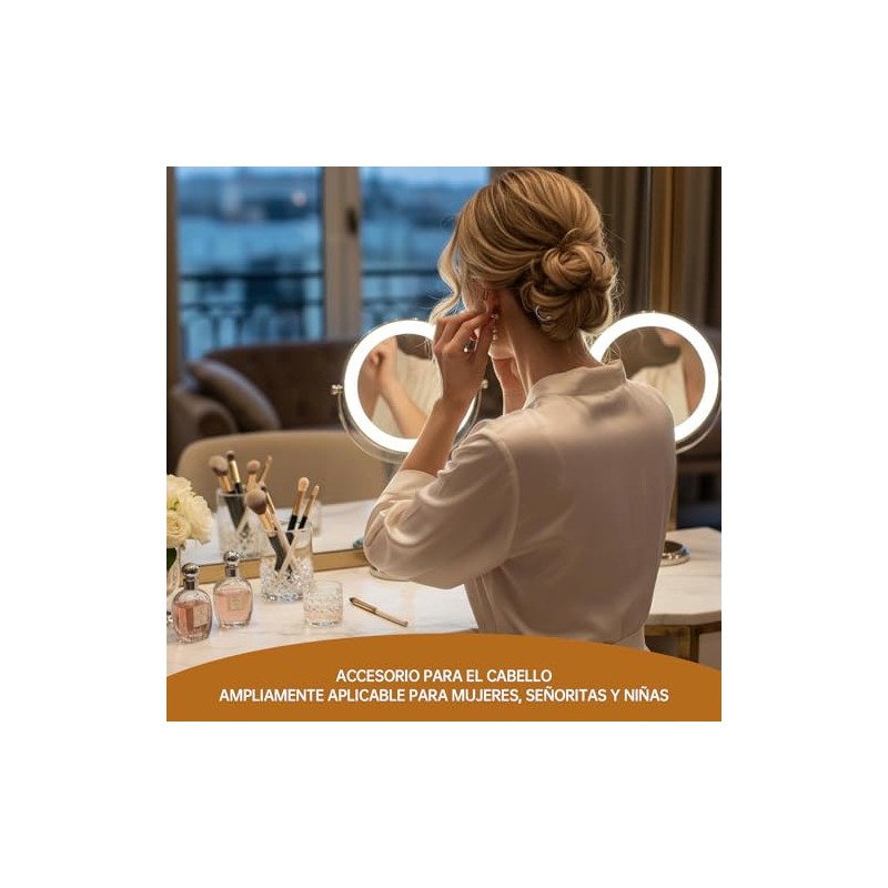 Mythya Broches para el Cabello, Pinzas de Doble Agarre 20