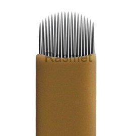 U Shaped Disposable Microblading Needles Nano 18U Manual Eyebrow Shading Blades for Permanent Makeup Accessories for Hair Strokes (20 Pieces 18U)