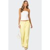 Roman Low Rise Slouchy Jeans - Color: YELLOW, Size: XS