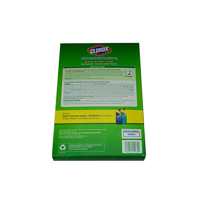 Clorox Automatic Toilet Bowl Cleaner, 6 Count