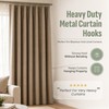 Curtain Hooks - Heavy Duty Metal Pin Hooks, 50 Pack
